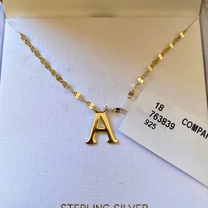 Rachel Zoe A initial necklace